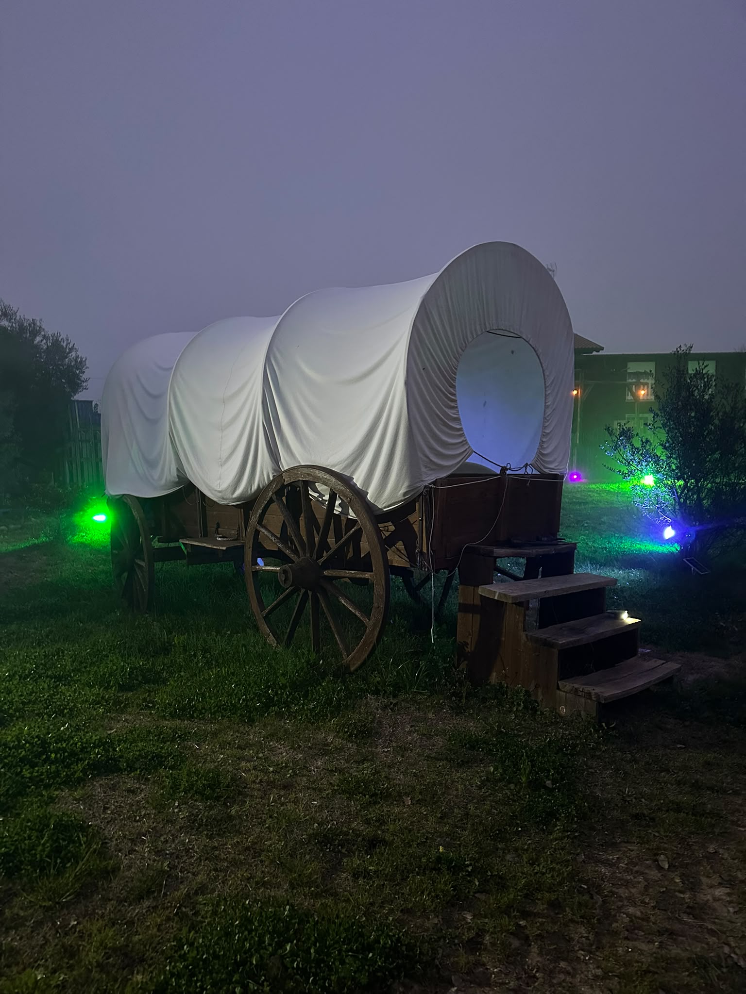 Serata di festa e brindisi tra amici al ranch
